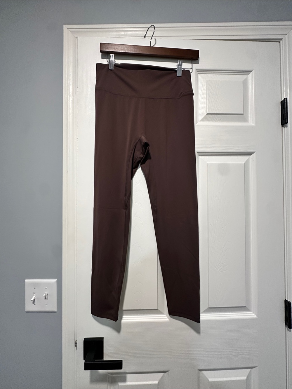 Kids High-Rise Chocolate Brown Performance Leggings